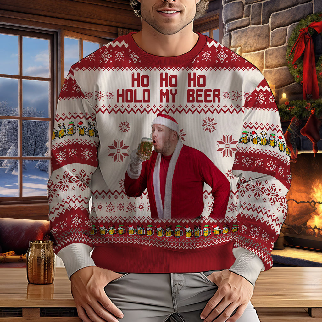 Ho ho, heilige Scheiße, ich bin betrunken – personalisierter Bier-Hasspullover