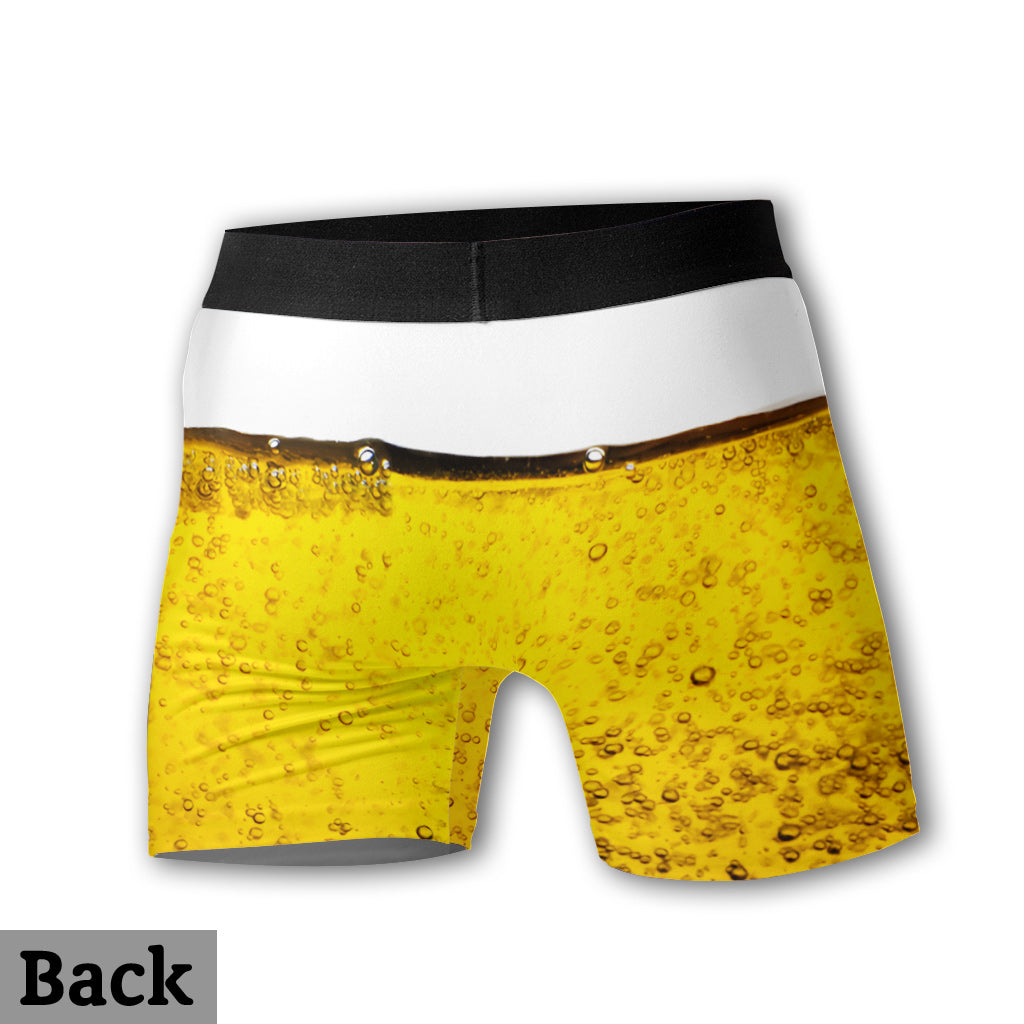 C'est l'heure ! – Boxers personnalisés pour hommes sur le thème de la bière