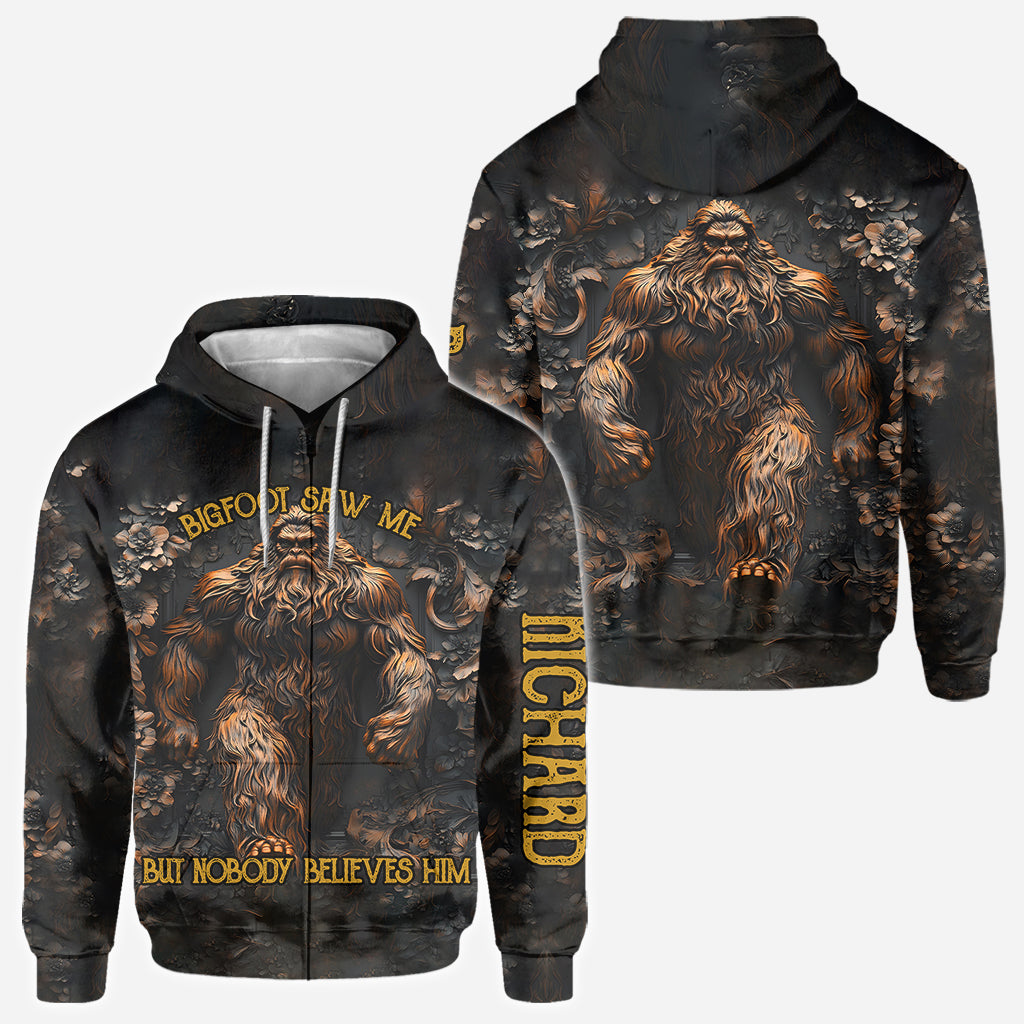 T-shirt de camping personnalisé « Bigfoot m'a vu »