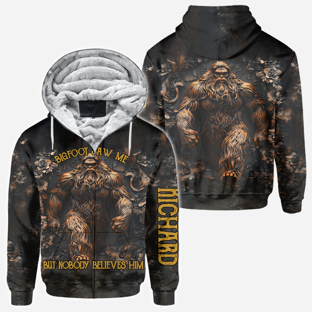 T-shirt de camping personnalisé « Bigfoot m'a vu »