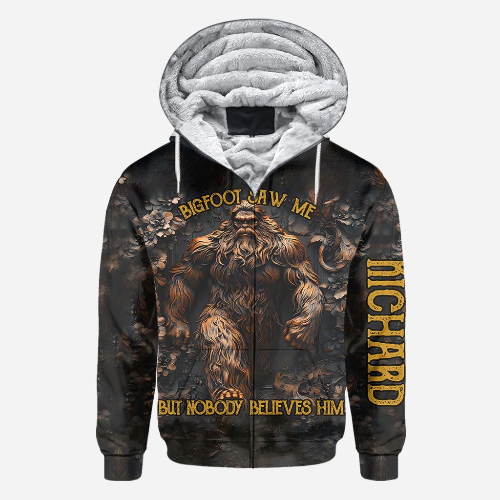 T-shirt de camping personnalisé « Bigfoot m'a vu »