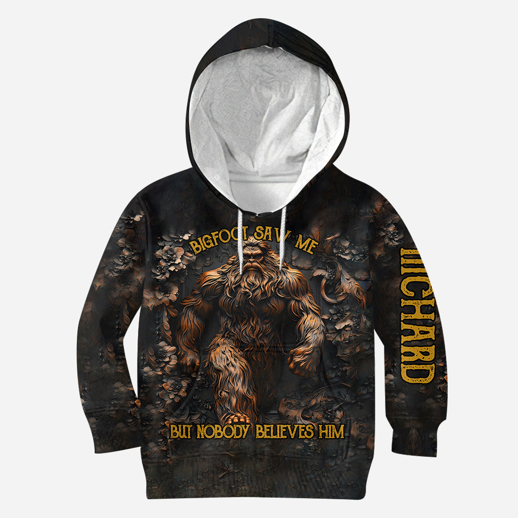 T-shirt de camping personnalisé « Bigfoot m'a vu »