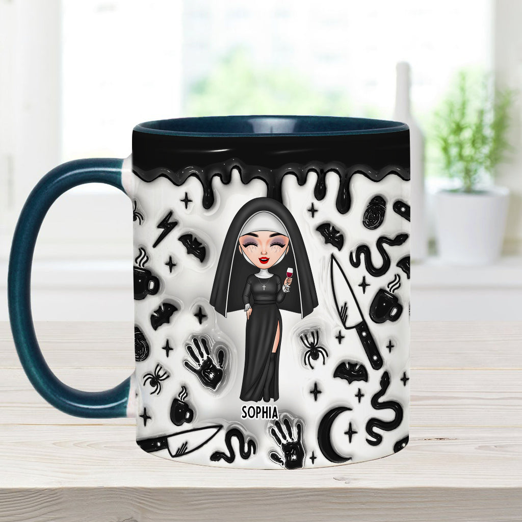 Anxious, Stressed, True Crime Obsessed - Personalized Accent Mug