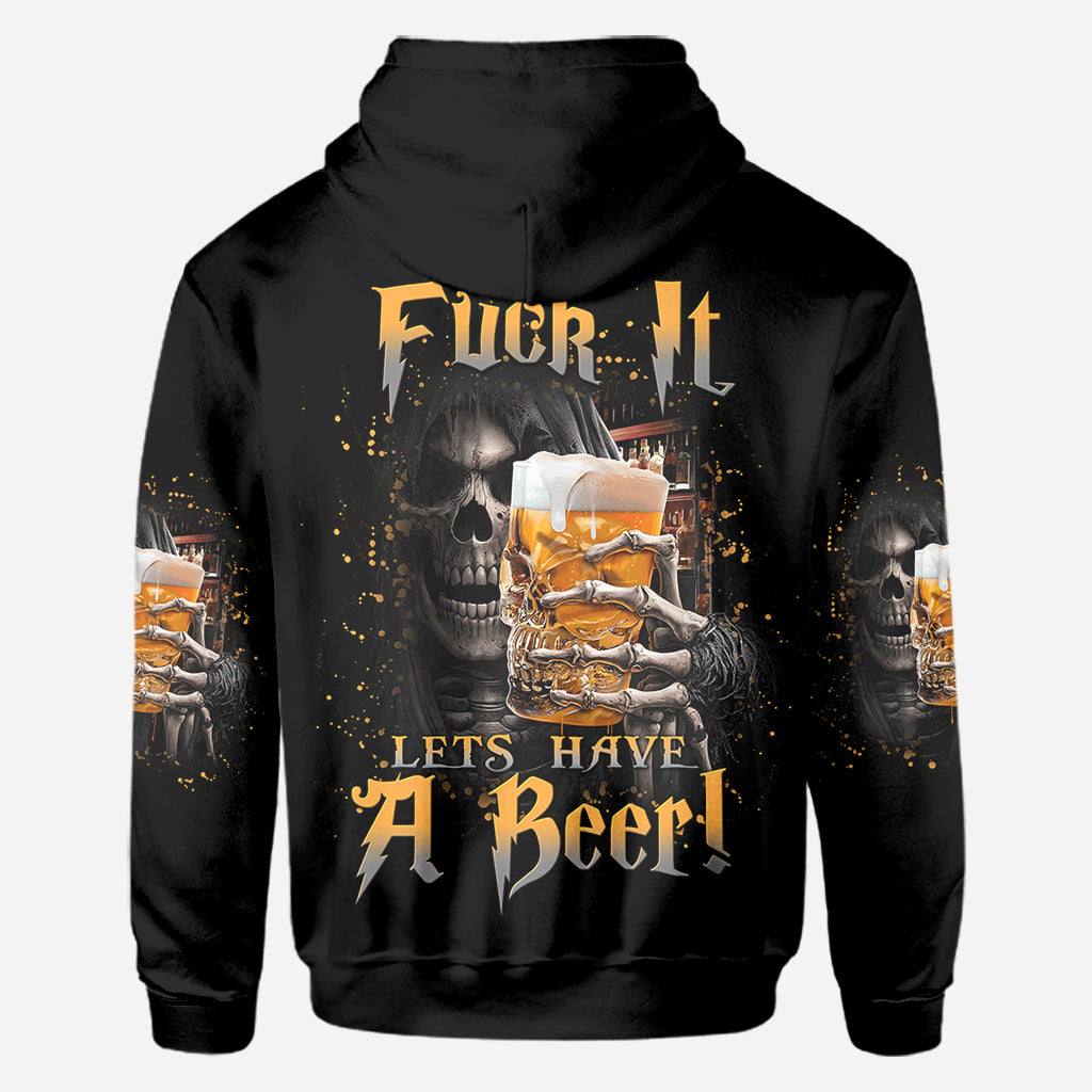 Lasst uns ein Bier trinken! - Personalisiertes T-Shirt mit Bier-Aufdruck
