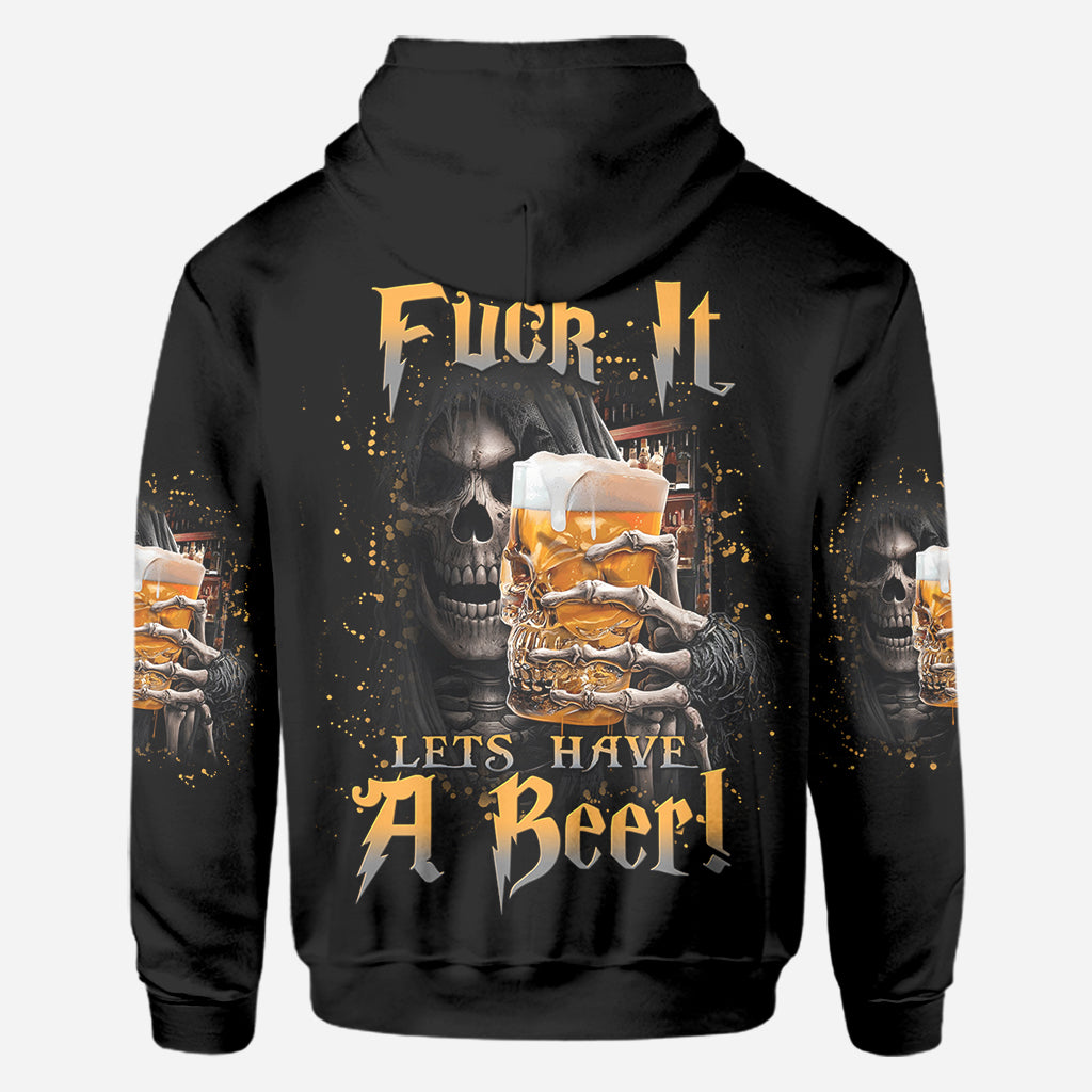 Lasst uns ein Bier trinken! - Personalisiertes T-Shirt mit Bier-Aufdruck