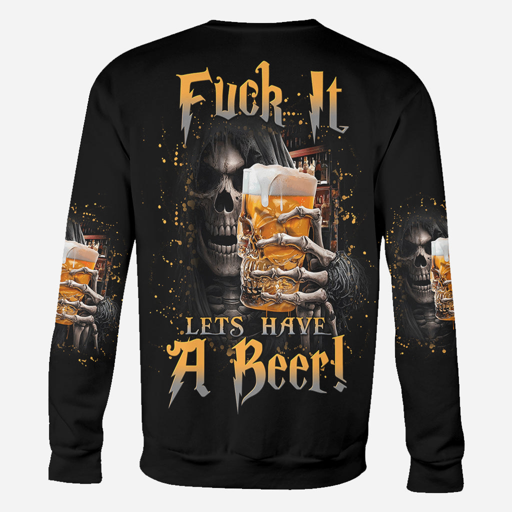 Lasst uns ein Bier trinken! - Personalisiertes T-Shirt mit Bier-Aufdruck