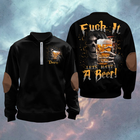 Prenons une bière - Sweat-shirt zippé personnalisé pour homme