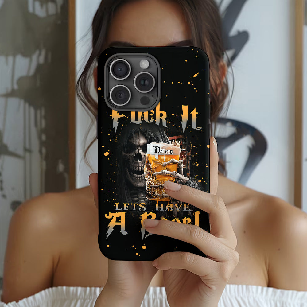 Prenons une bière ! - Coque de téléphone personnalisée avec impression intégrale sur le thème de la bière