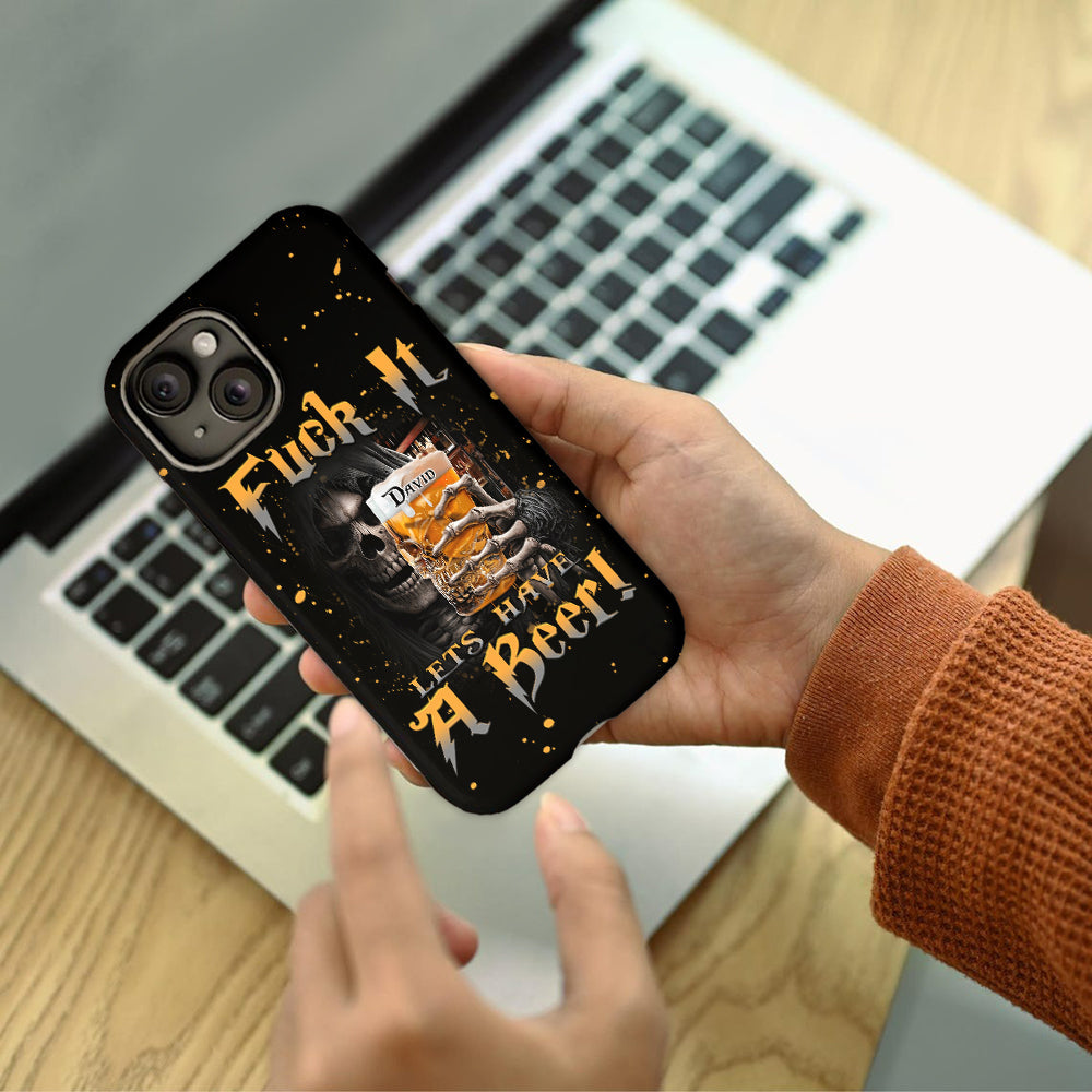 Prenons une bière ! - Coque de téléphone personnalisée avec impression intégrale sur le thème de la bière