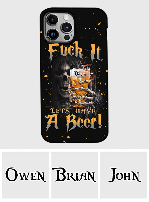 Prenons une bière ! - Coque de téléphone personnalisée avec impression intégrale sur le thème de la bière