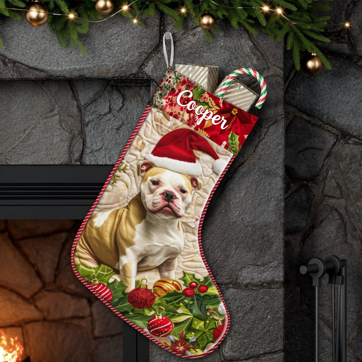 Joyeux Noël - Chaussettes de Noël personnalisées pour chiens