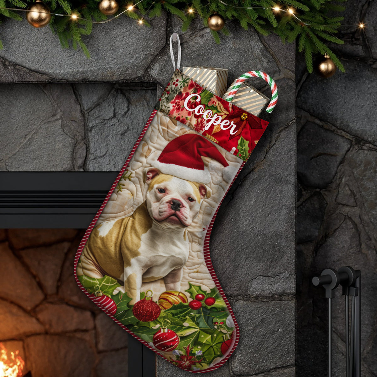 Joyeux Noël - Chaussettes de Noël personnalisées pour chiens