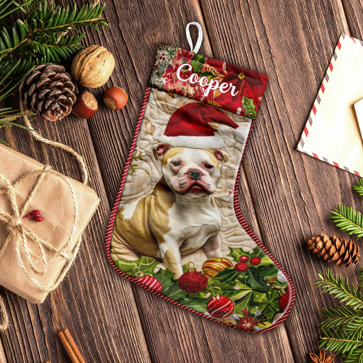 Joyeux Noël - Chaussettes de Noël personnalisées pour chiens