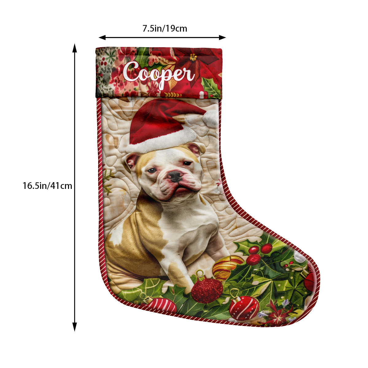 Joyeux Noël - Chaussettes de Noël personnalisées pour chiens