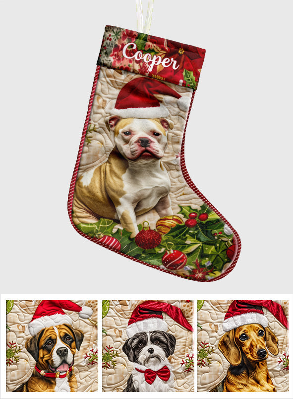 Joyeux Noël - Chaussettes de Noël personnalisées pour chiens