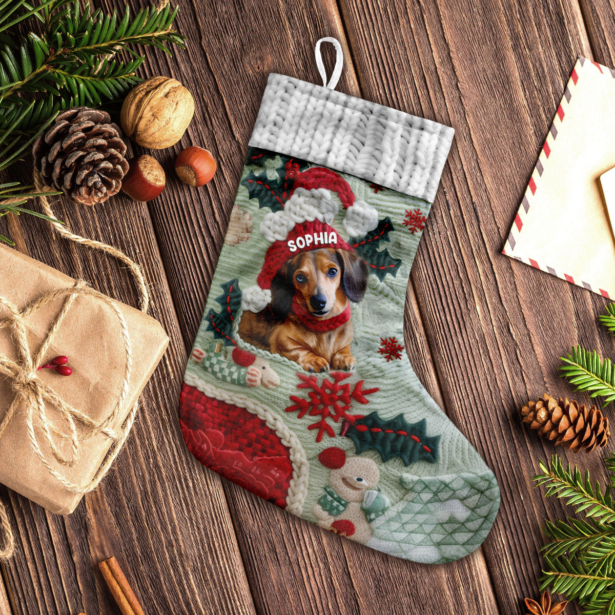 Joyeux Noël - Chaussettes de Noël personnalisées pour chiens