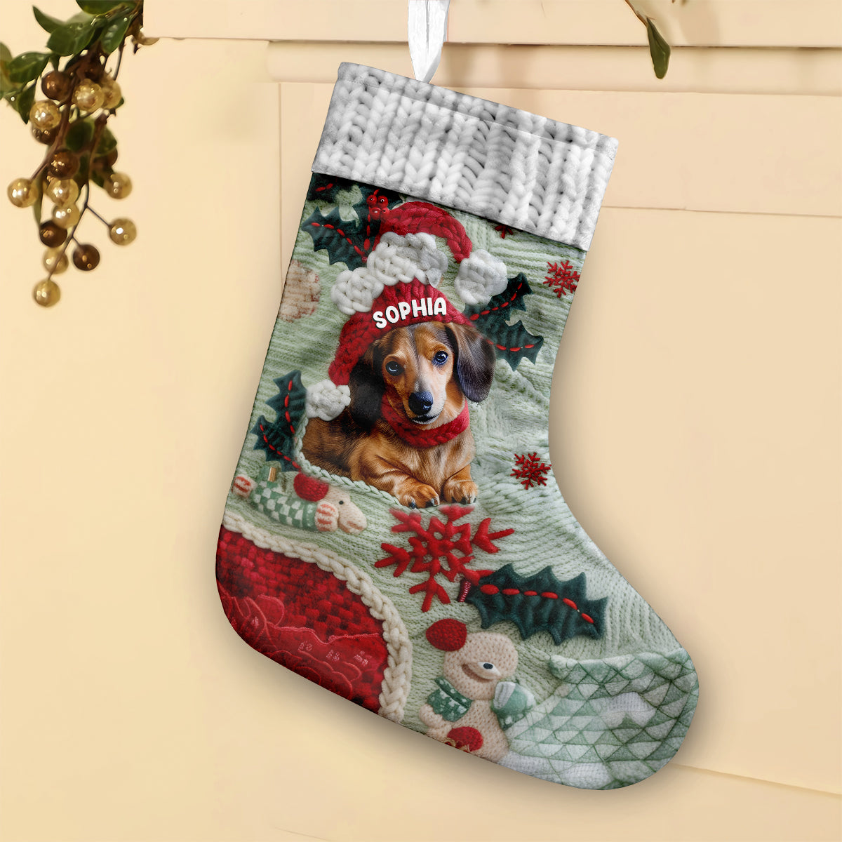 Joyeux Noël - Chaussettes de Noël personnalisées pour chiens