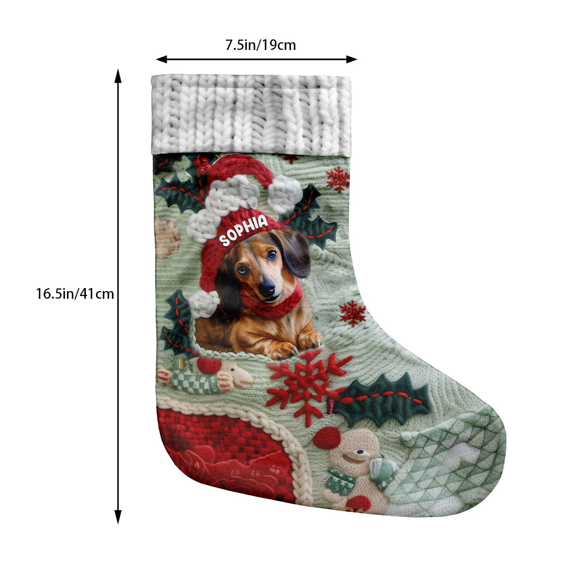 Joyeux Noël - Chaussettes de Noël personnalisées pour chiens