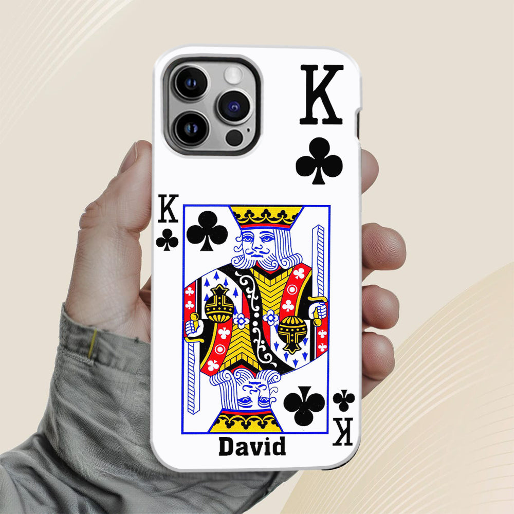 King And Queen - Personalized Couple Full Print Phone Case