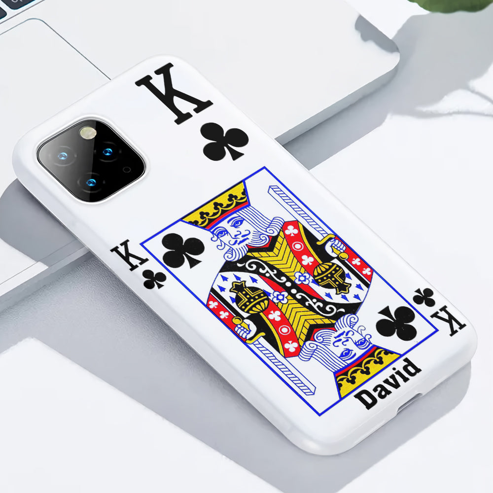King And Queen - Personalized Couple Full Print Phone Case
