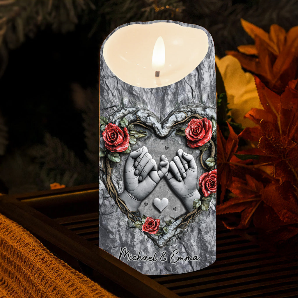 Till Deadth Do Us Part - Personalized Couple Flameless Candle