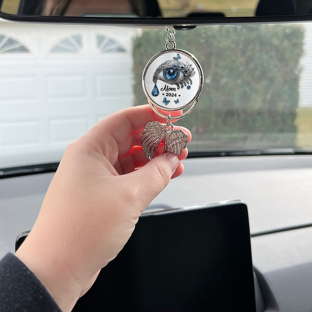 I Hide My Tears - Personalized Memorial Wings Ornament