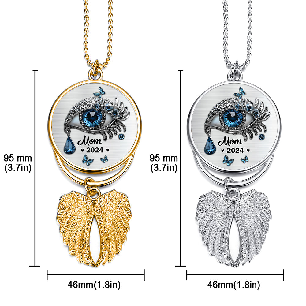 I Hide My Tears - Personalized Memorial Wings Ornament