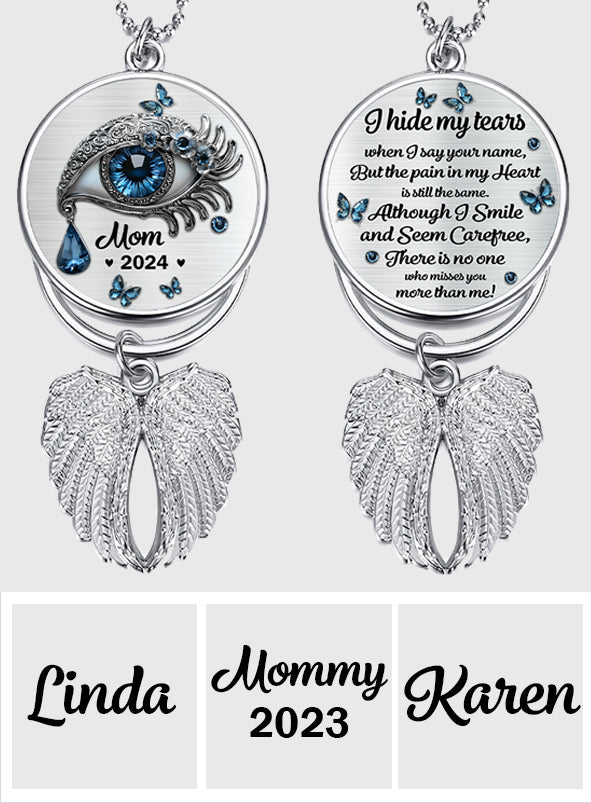I Hide My Tears - Personalized Memorial Wings Ornament