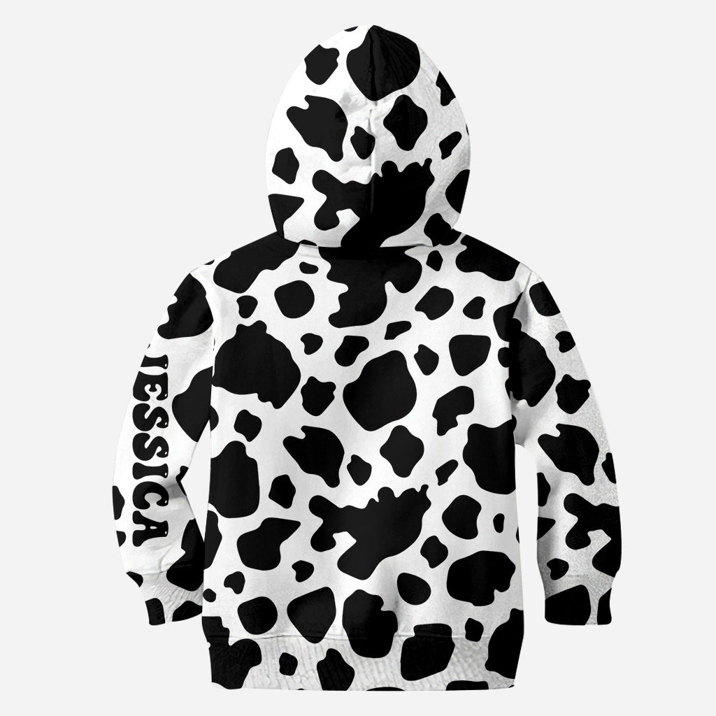 Moody Baby Cow - Personalized Cow Hoodie and Leggings