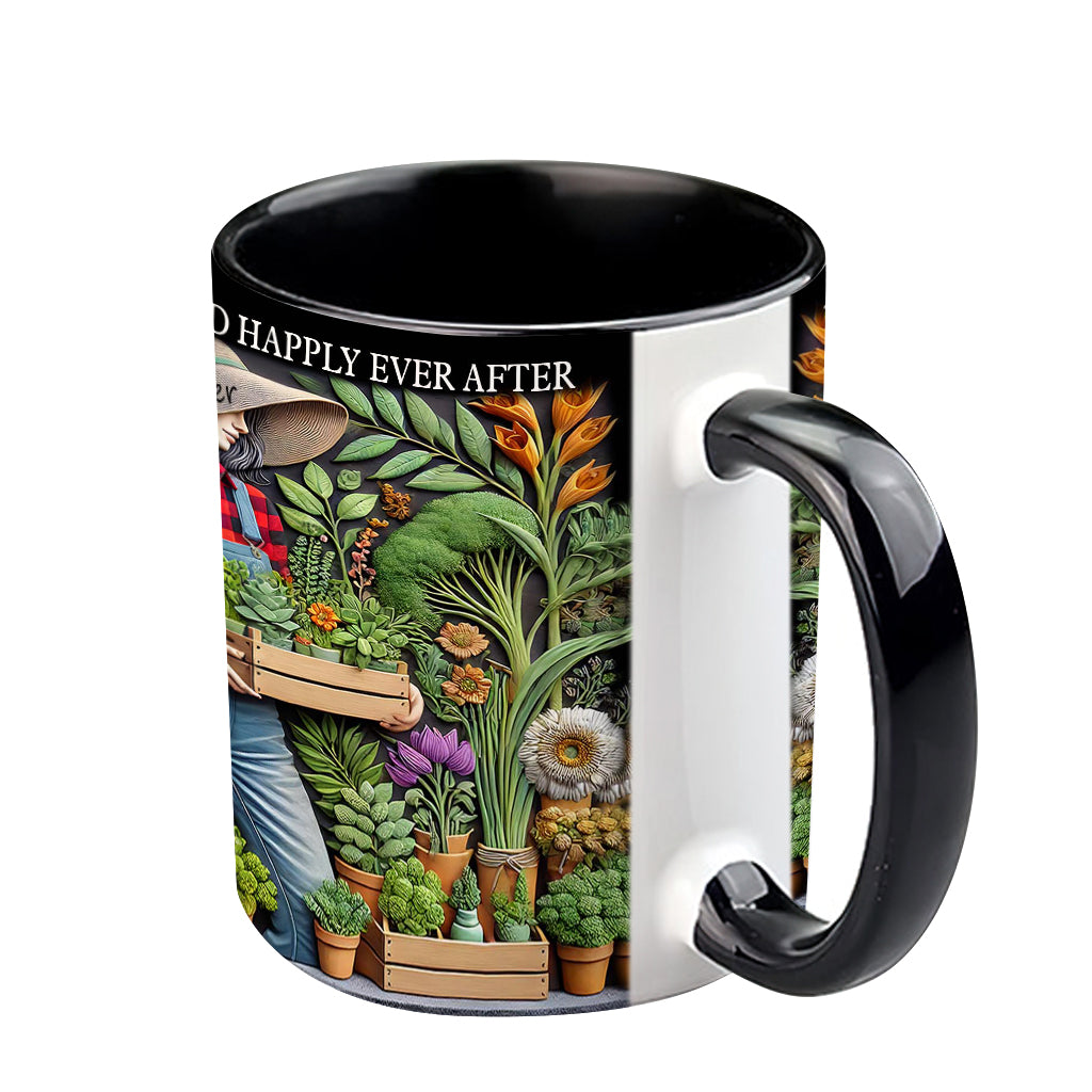 Et ils vécurent heureux pour toujours - Mug personnalisé sur le thème du jardinage