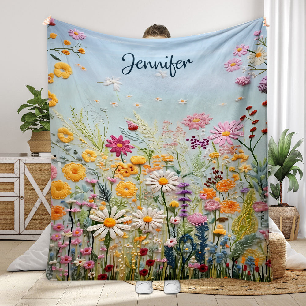 Blumengarten – Personalisierte Gartendecke