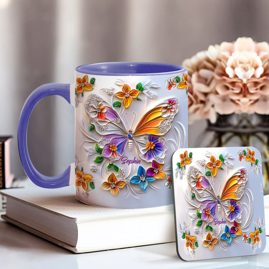 Mug personnalisé à motif papillon - Magnifique