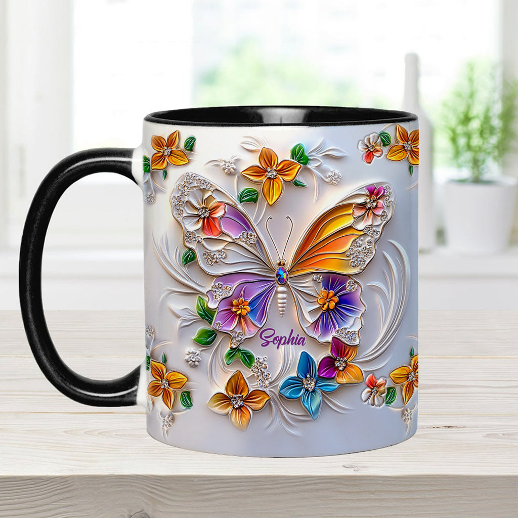 Mug personnalisé à motif papillon - Magnifique