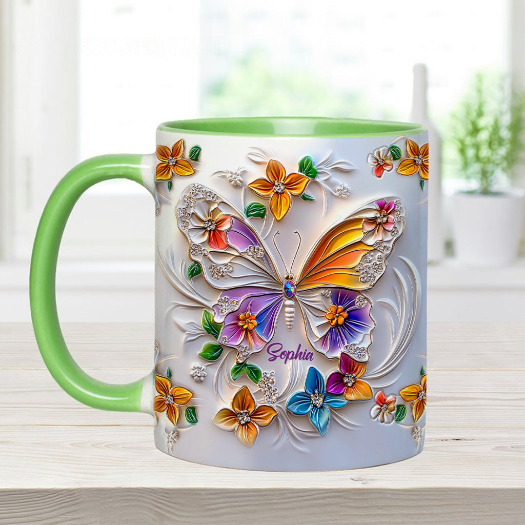 Mug personnalisé à motif papillon - Magnifique
