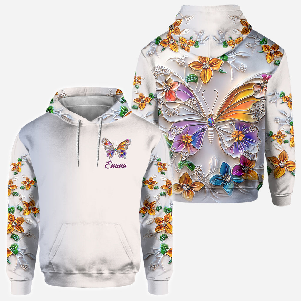 Atemberaubender Schmetterling – personalisiertes T-Shirt mit Schmetterlingsmotiv