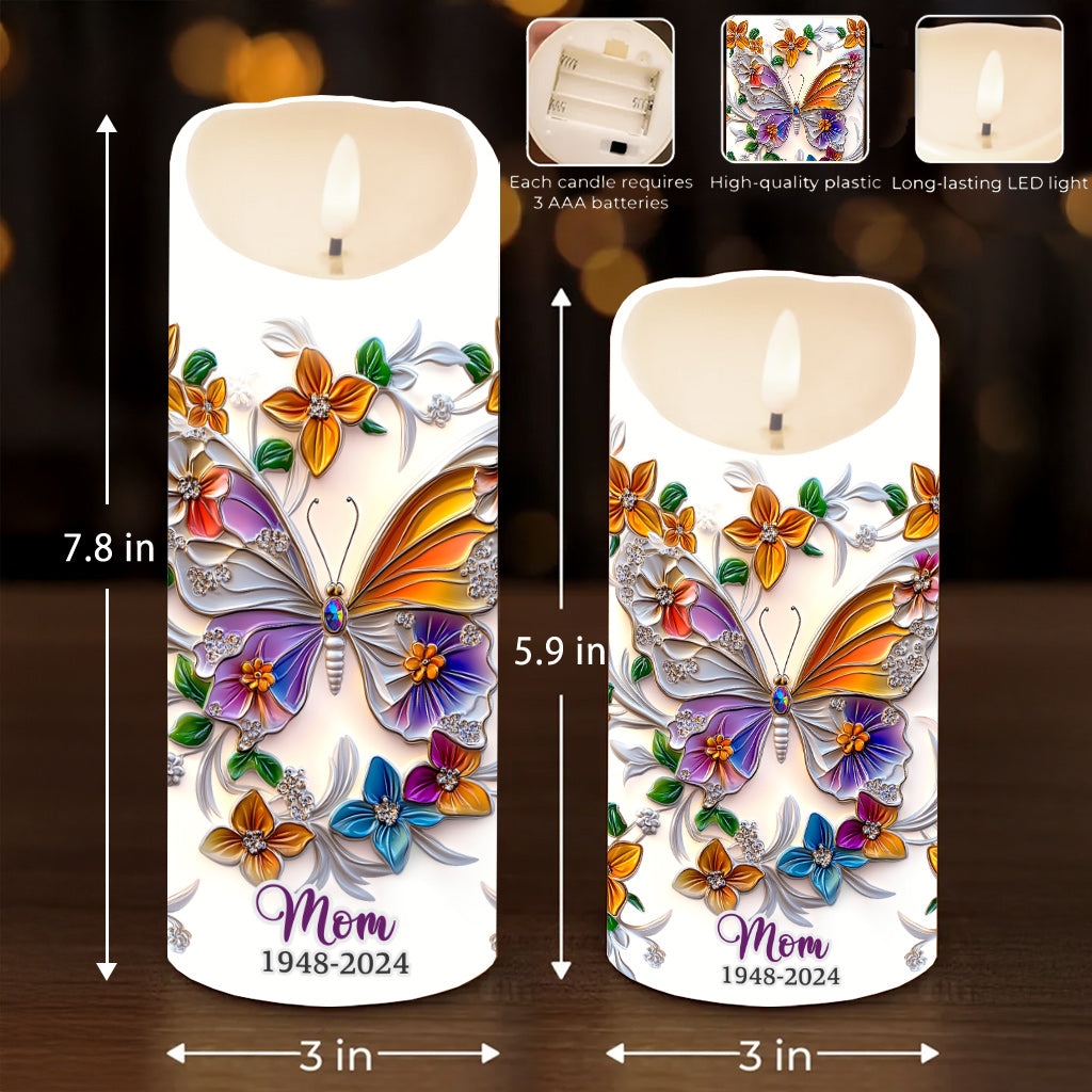 Those We Love Don't Go Away - Personalized Memorial Flameless Candle