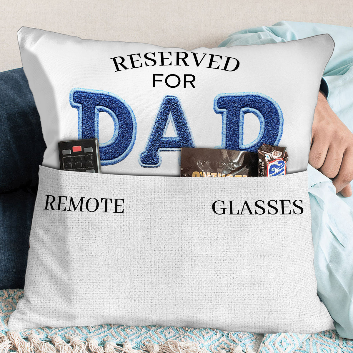 Go Sit Over There - Personalized Father Pocket Pillow
