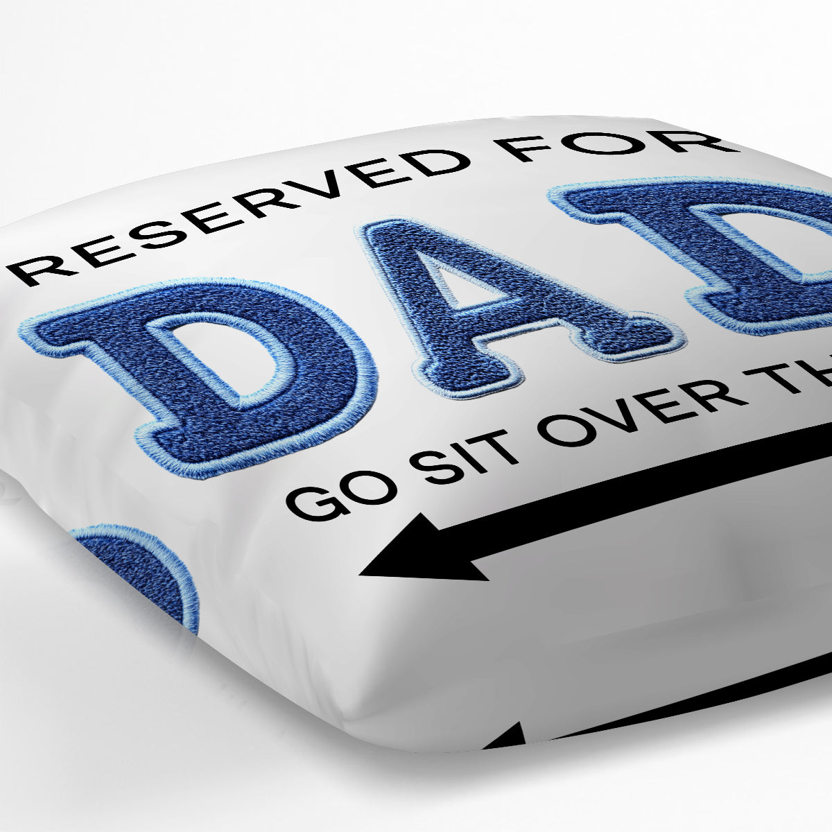 Reserved For Dad - Personalized Father Throw Pillow