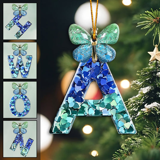 Magnifique alphabet papillon - Ornement papillon personnalisé