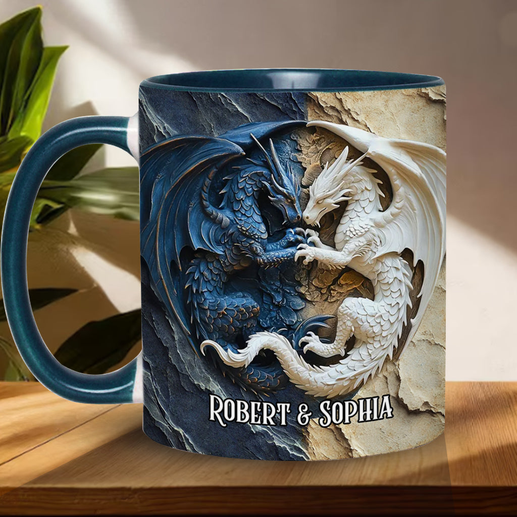 Personalisierte Tasse mit Drachenmotiv