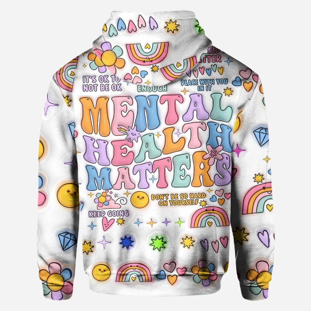 La santé mentale compte - T-shirt personnalisé de sensibilisation à la santé mentale
