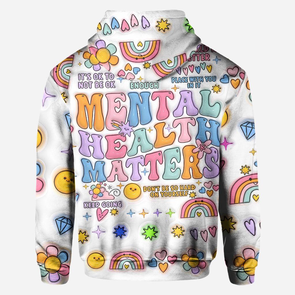 La santé mentale compte - T-shirt personnalisé de sensibilisation à la santé mentale