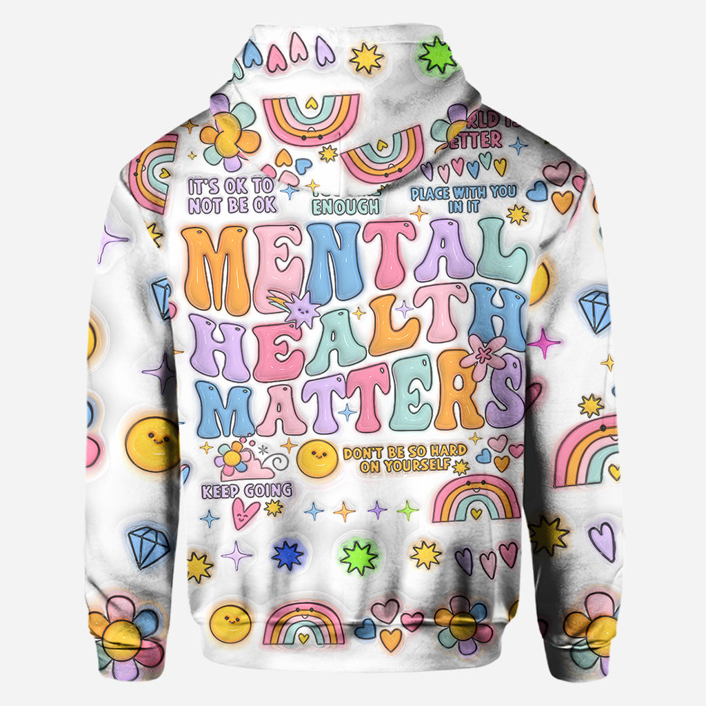 La santé mentale compte - T-shirt personnalisé de sensibilisation à la santé mentale