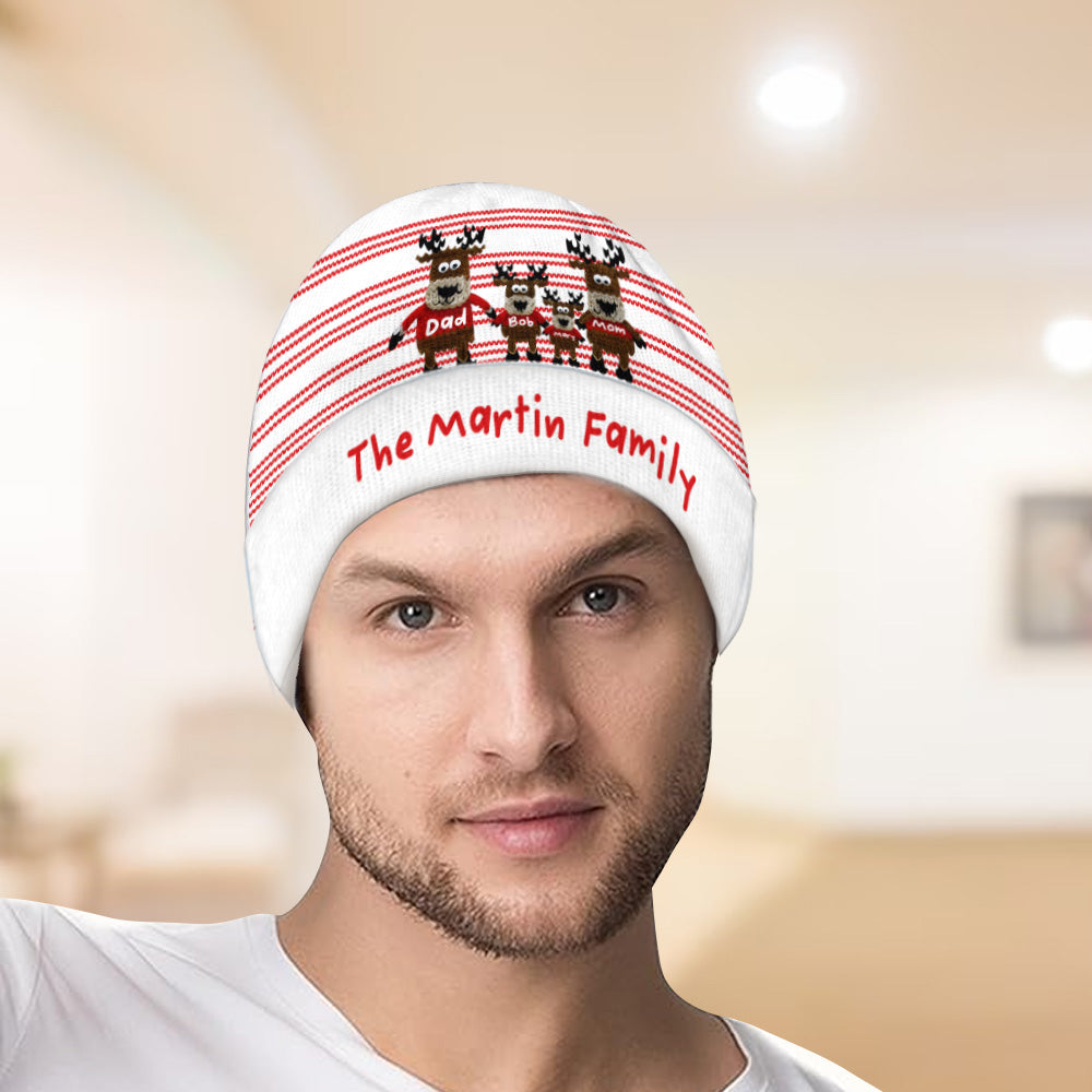 Oh Deer Weihnachten - Personalisierte Familienmütze