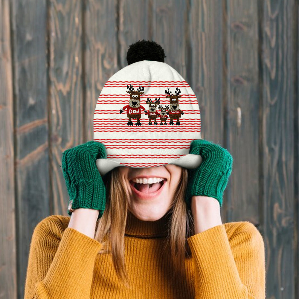 Oh Deer Weihnachten - Personalisierte Familienmütze