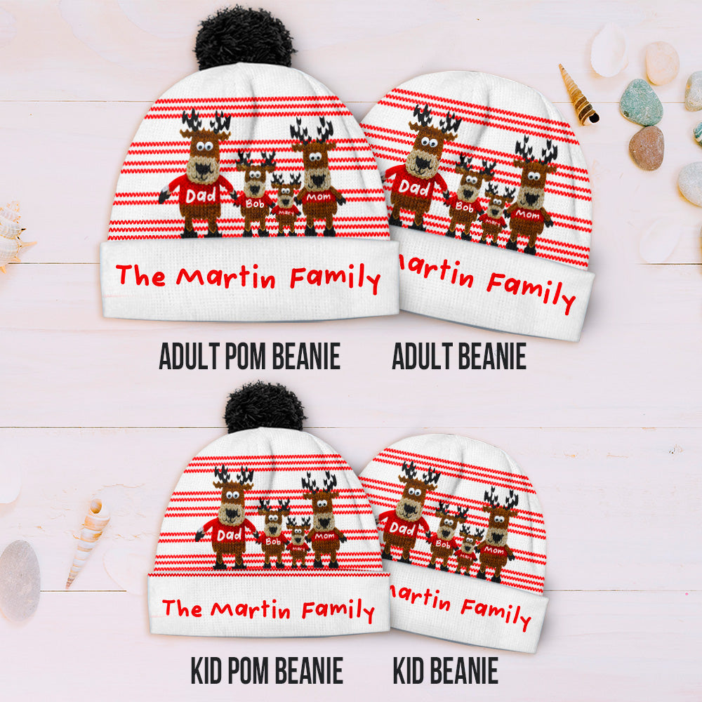 Oh Deer Weihnachten - Personalisierte Familienmütze