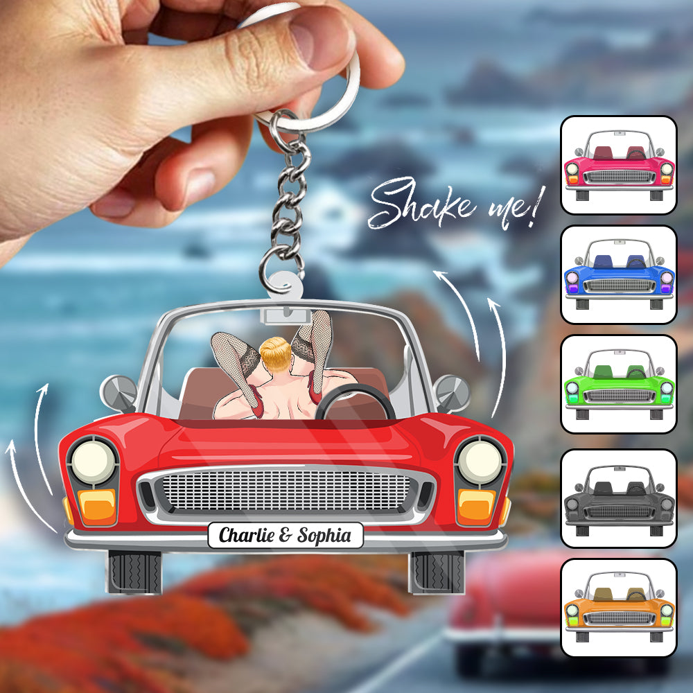 Love Journey Of Us - Personalized Couple Shaker Keychain