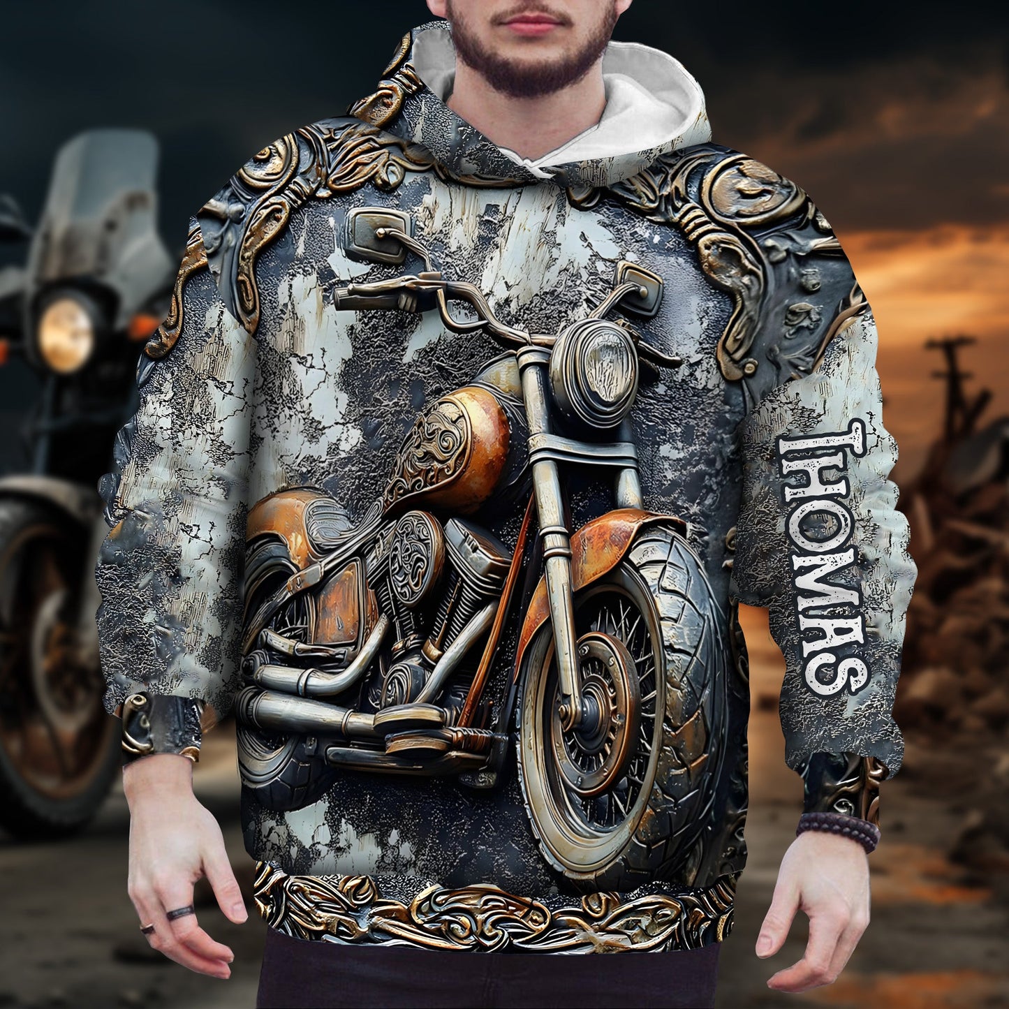 Zeit zum Fahren – Personalisiertes Biker-Shirt