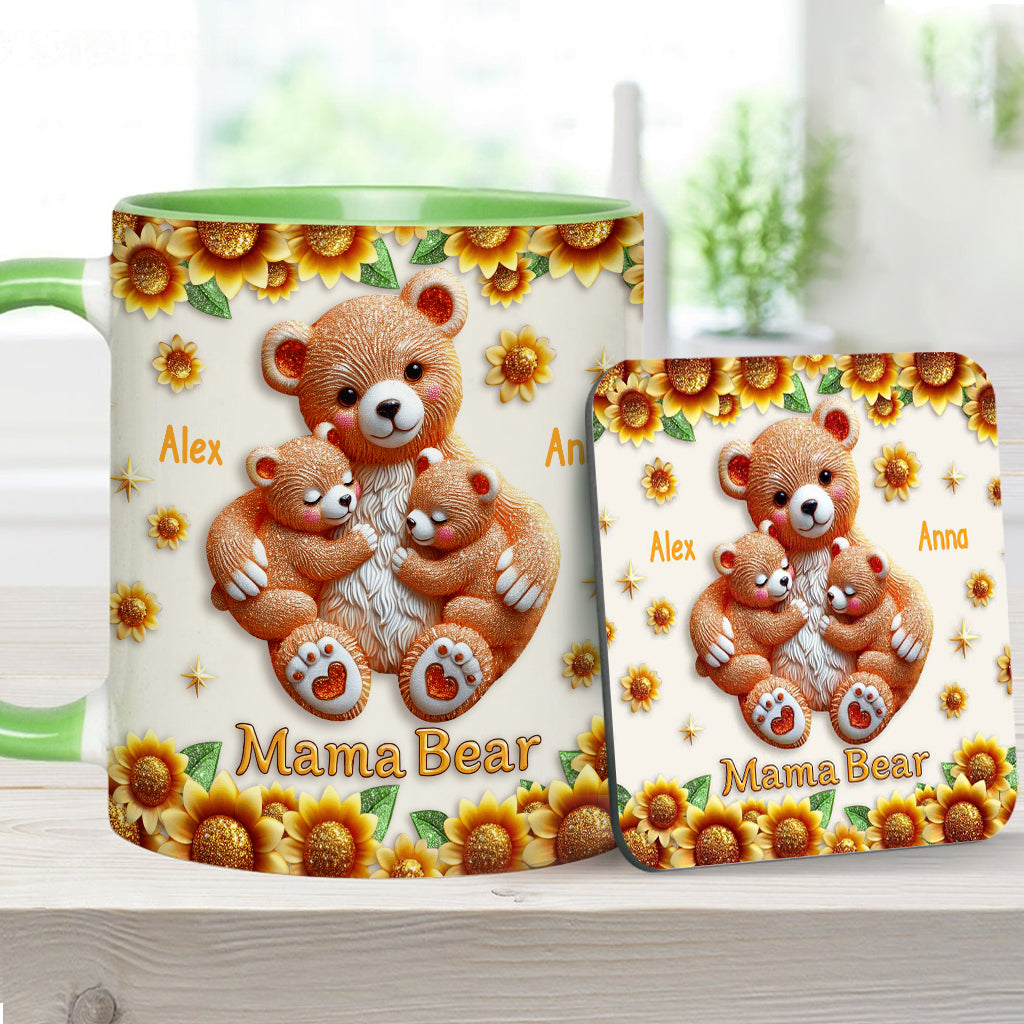 Mama Bear - Personalized Mother Accent Mug
