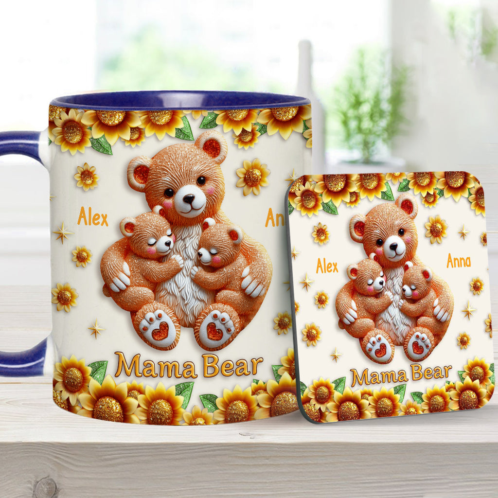 Mama Bear - Personalized Mother Accent Mug